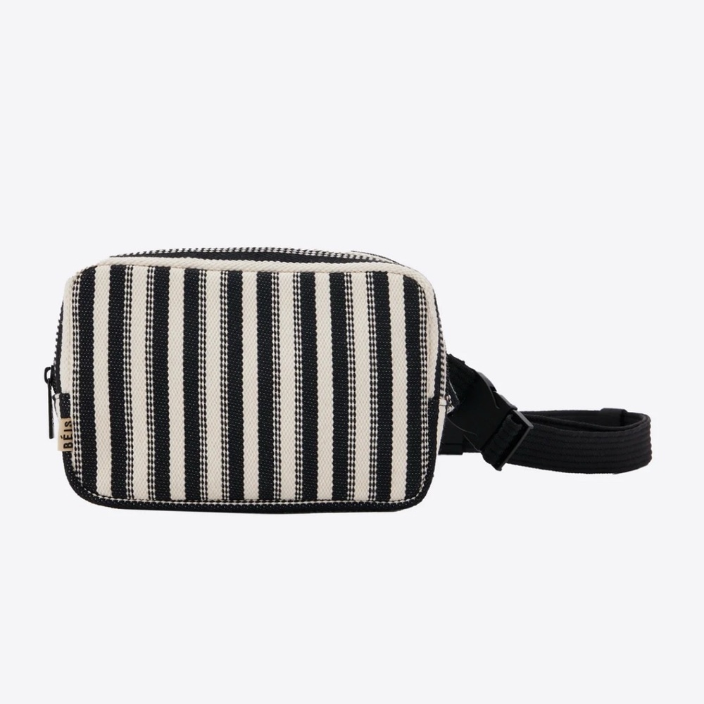 NWT Beis Belt Bag in Black Stripe (Limited Edition from Summer Collection)